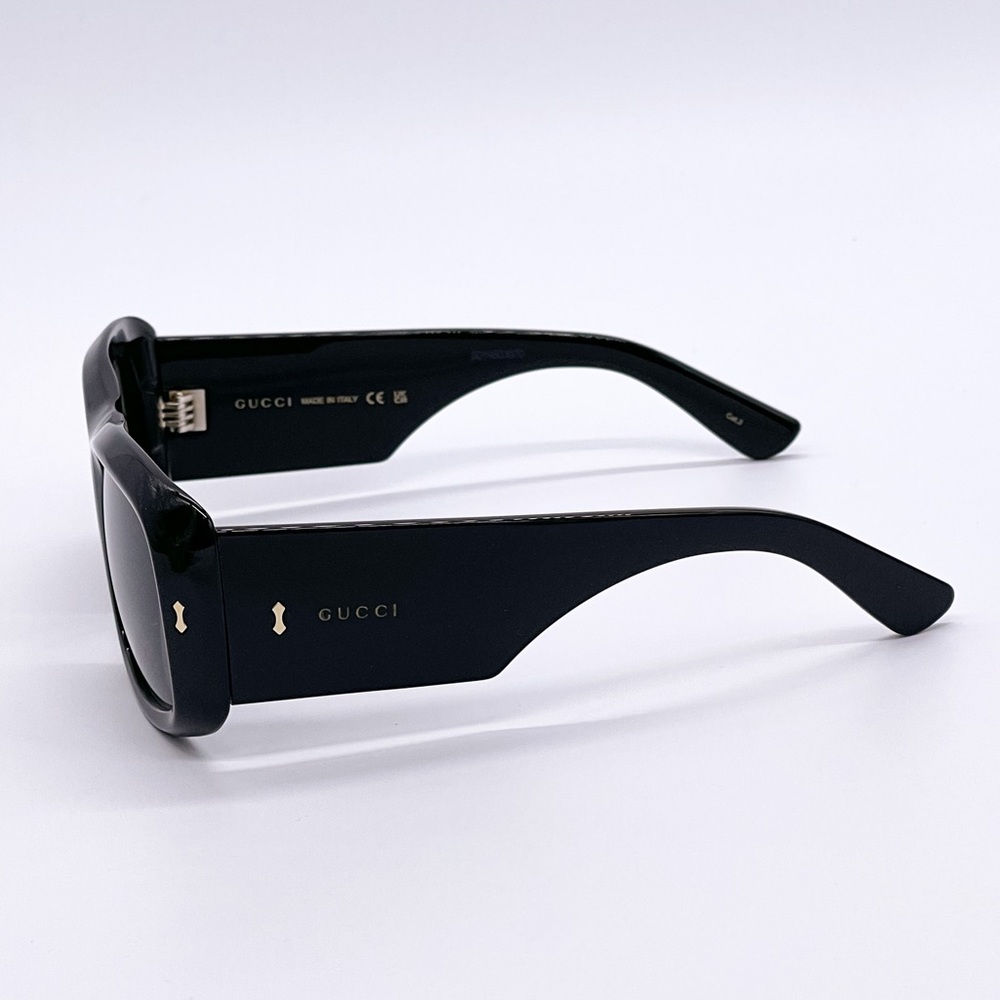 NEW GUCCI GG1080S 001 OVERSIZED SUNGLASSES GUCCI GG1080S BLACK EYEWEAR - Picture 6 of 12